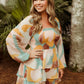 Jae Water Color Romper, Mocha Combo