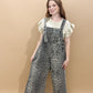 Jae Animal Print Oversized Wide Leg Overalls, Animal Print