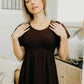Liv Smocked Top Midi Dress, Raisin