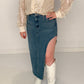 Concert Cutie Denim Midi Skirt
