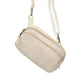 Kylie Double Zip Sling/Belt Bag, Linen