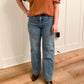 Lover Stretchy Super High Rise Wide Leg Jeans, Mica Denim