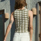 Bryleigh Scallop Pattern Sweater Tank, Olive