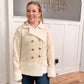 Warmin' Up Suede Button Up Coat, Beige