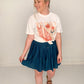 Tillie Pleated Mini Skort, Teal