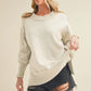 Ina Slouchy Pullover Sweater, Ivory