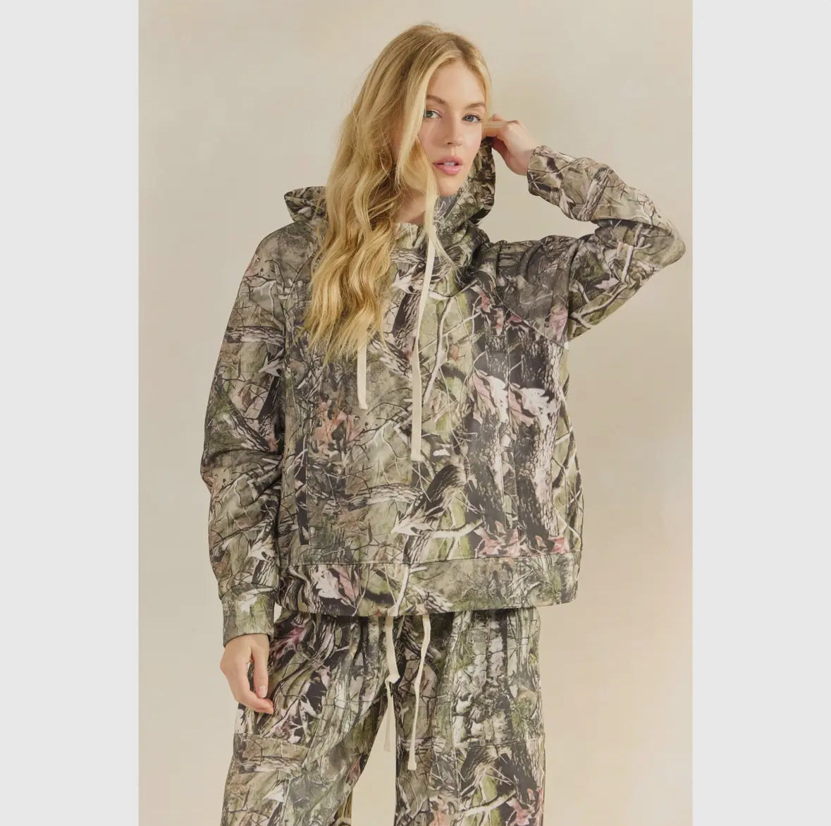 Tilly French Terry Camo Hoodie, Mossy Oak
