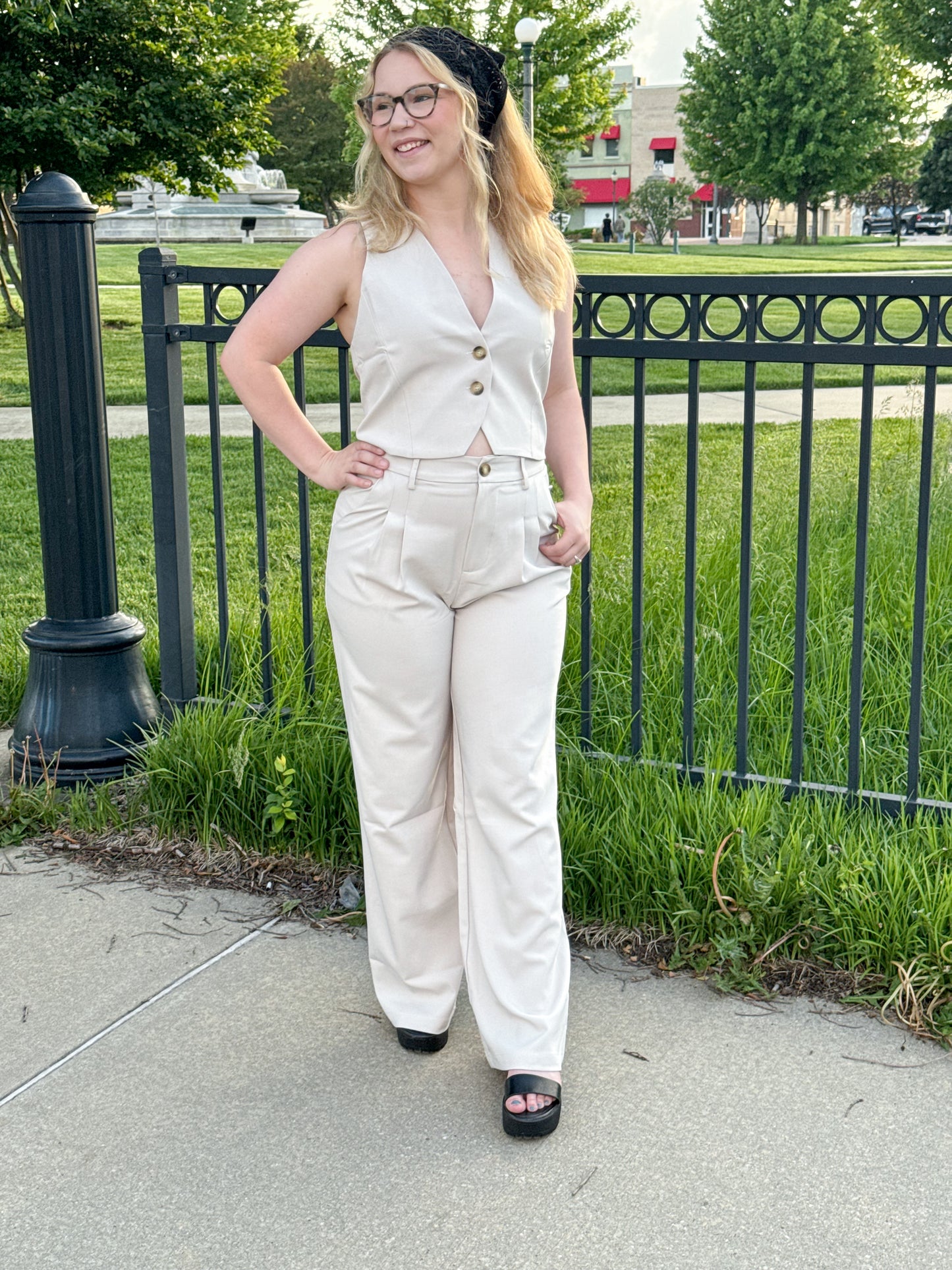 Madilyn Trousers, Oatmeal
