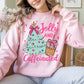 Jolly and Caffeinated Crewneck, Pink
