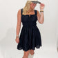 Kennedi Mini Tank Sleeve Dress, Black