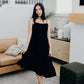 The Jones Tiered Tank Midi Dress, Black