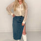 Concert Cutie Denim Midi Skirt