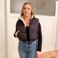 Noel Reversible Puffer Vest, Black