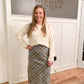Aspen Exposed Seam Sweater, Cream