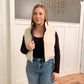 Noel Reversible Puffer Vest, Black