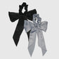 Kitsch Satin Scarf Scrunchies, Black & Gray
