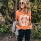 Peace Flower Tee, Pumpkin