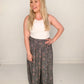Opal Floral Wide Leg Pants, Forest/Purple