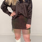 Tulsa Time Satin Rhinestone Button Up, Black