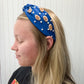 Footballs + Pearls Game Day Headband