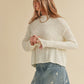 Irma Boxy Knit Sweater, Ivory