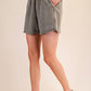 Reba French Terry Mineral Wash Shorts, Willow