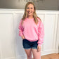 Lux Crewneck Sweatshirt, Hibiscus
