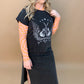 Rock 'n Roll World Tour Maxi T-Shirt Dress, Black