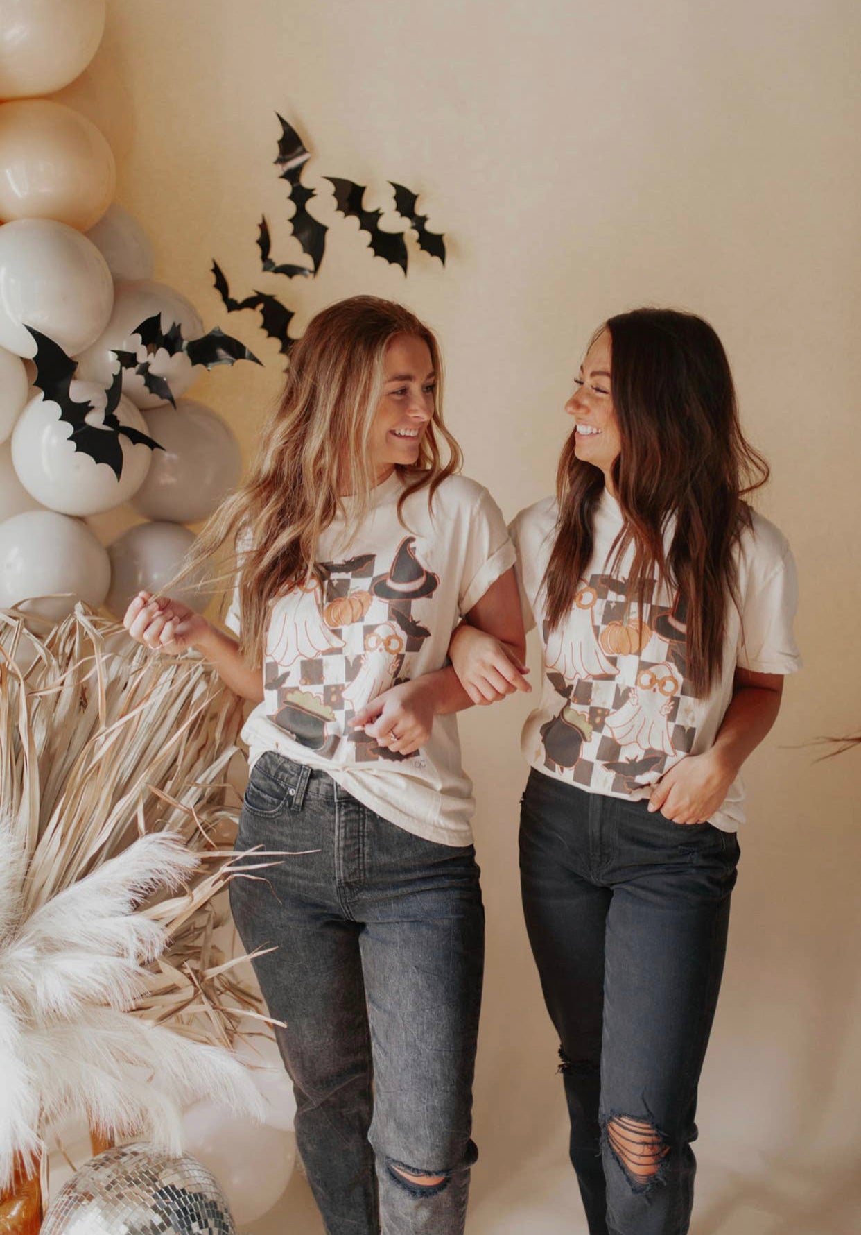 Checkered Groovy Ghost Tee