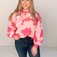 Jacquie Floral Print Sweater, Pink
