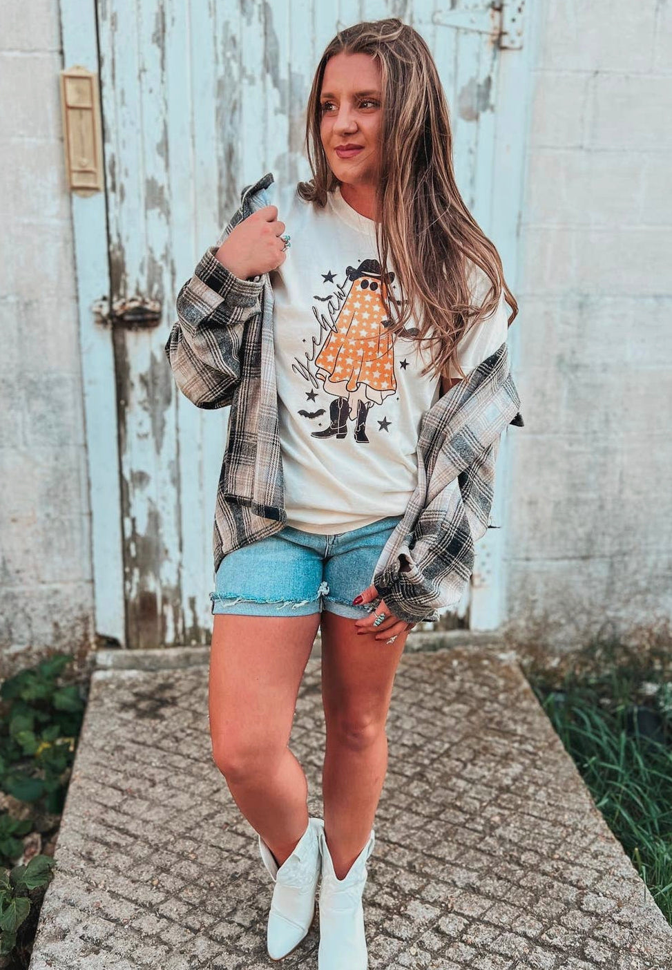 Yeehaw Ghost Tee, Comfort Colors