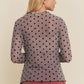 Collins Mesh Polka Dot Top, Mushroom