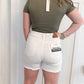 Summer Dreamin' Rigid Magic Judy Blue Shorts, White