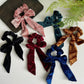 Velvet Scrunchie Bows