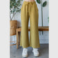 Lulu Waffle Textured Knit Pants, Mustard