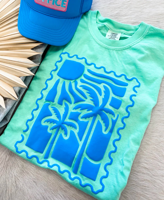 Sunny Days Puff Stamp Graphic Tee, Comfort Colors