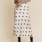Satin Polka Dot Midi Skirt