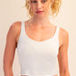 Danika V-Neck Yoga Top, White Pearl