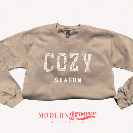 Cozy Season Crewneck, camo