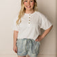 Jana High Waisted Acid Wash Denim Mini Shorts