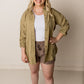 Georgia Oversized Utility Shirt, Pistachio