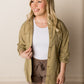 Georgia Oversized Utility Shirt, Pistachio