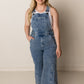 Groovy Bell Bottom Overalls, Denim