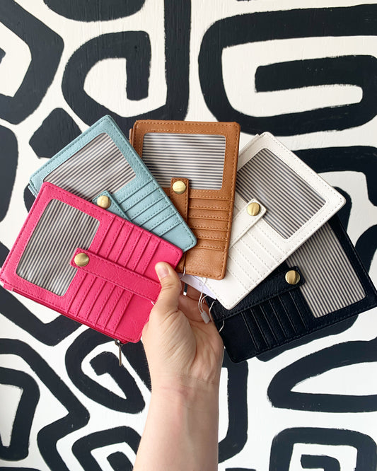 Penny Mini Travel Wallet, Light Blue
