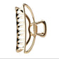 Kitsch Open Shape Claw Clip, Gold