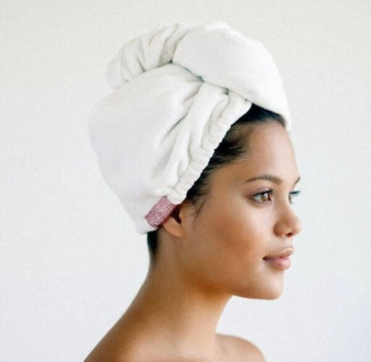Kitsch Quick Dry Hair Towel, Eco White