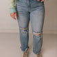 Remi Light Wash Distressed Straight Denim