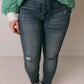 Kaya High Rise Vintage Washed Skinny Jean, Risen