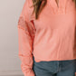 All in the Details Crochet Accent Top, Coral Pink