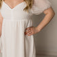Frankie Swiss Dot Midi Dress, Ivory
